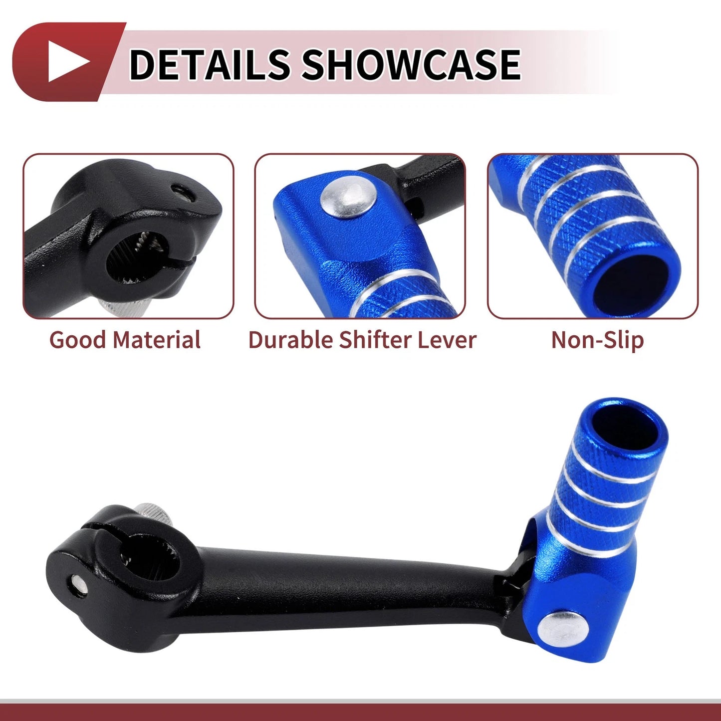 Folding Gear Shifter Lever / 1 Pcs / Black Lever Blue Head for Bosuer M5