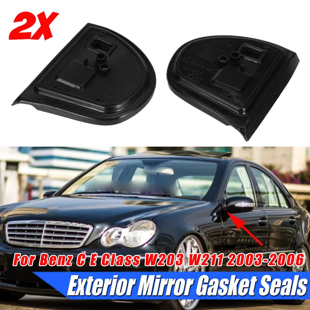LH+RH Door Mirror Gasket Seals Set for Mercedes E Class W211 (2003–2006)