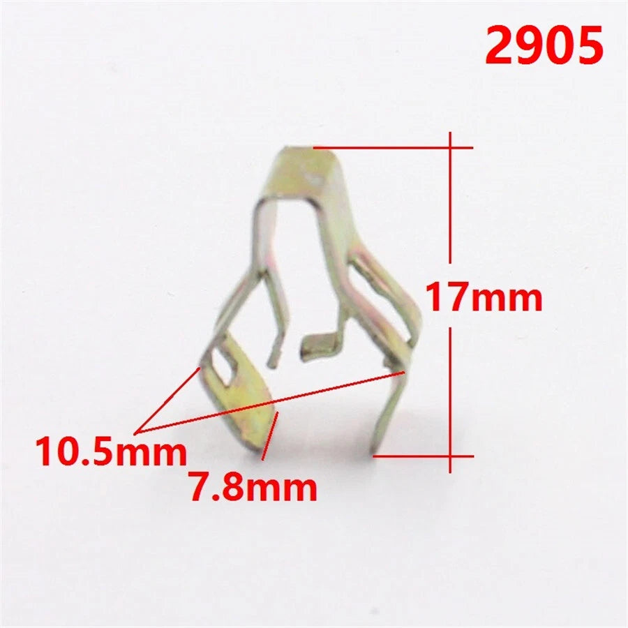 40Pcs Metal Retaining Clips for Universal Car Dash Radio Panel Fasteners