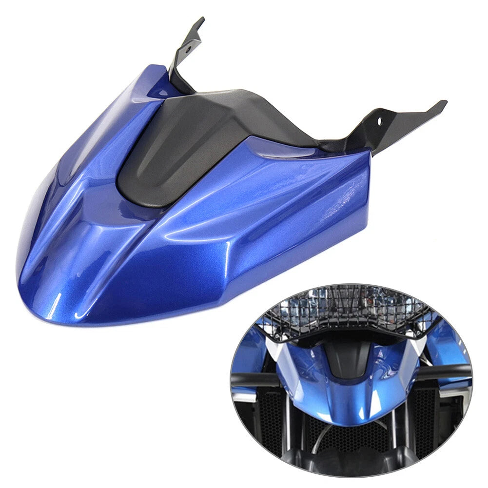 Blue Front Beak Extension Fairing Nose Cover for Tiger 800 XRT XRX XC (2011-2023)