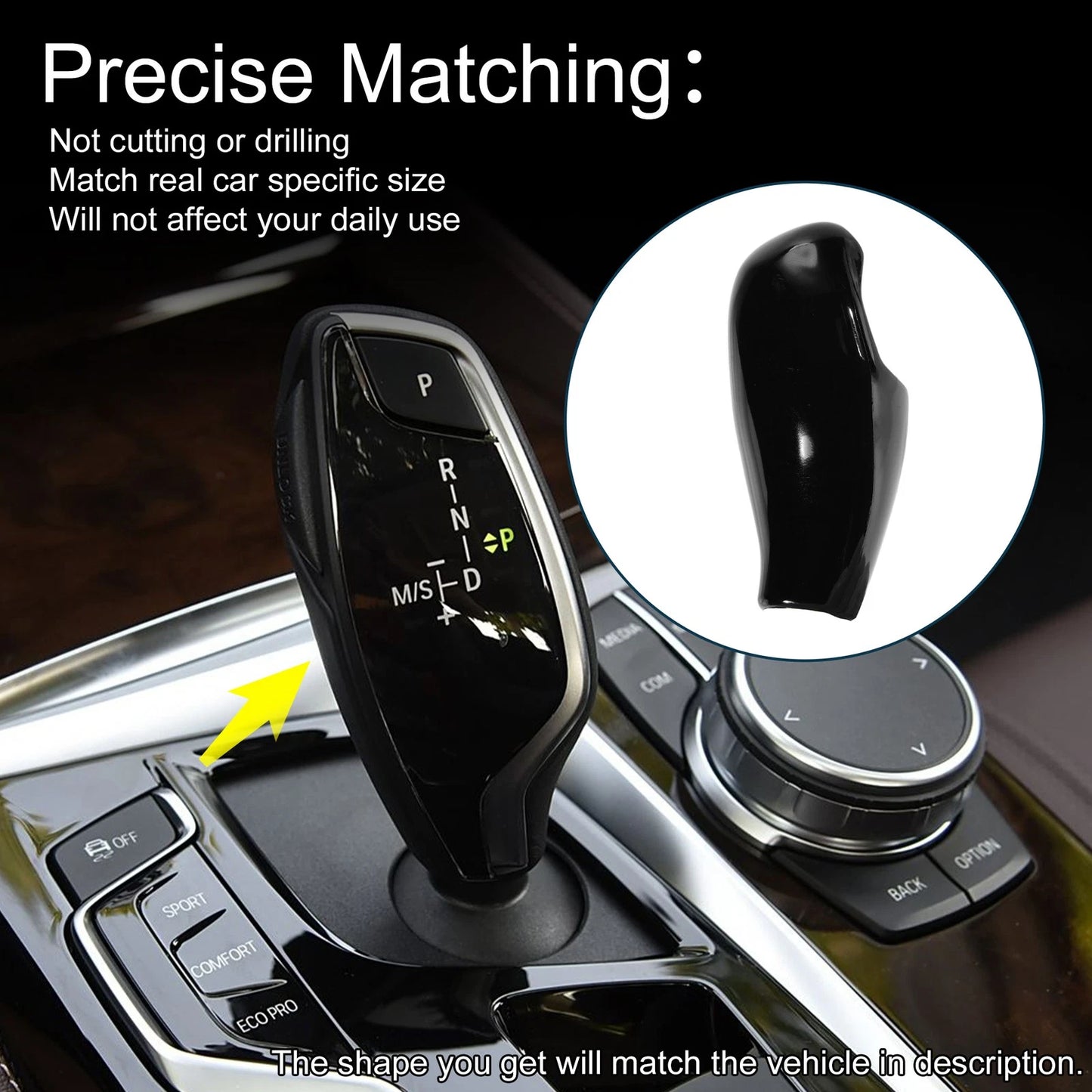 ABS Gear Shift Knob Cover for BMW 5 6 7 Series G11 G12 G30 (2017-2023)