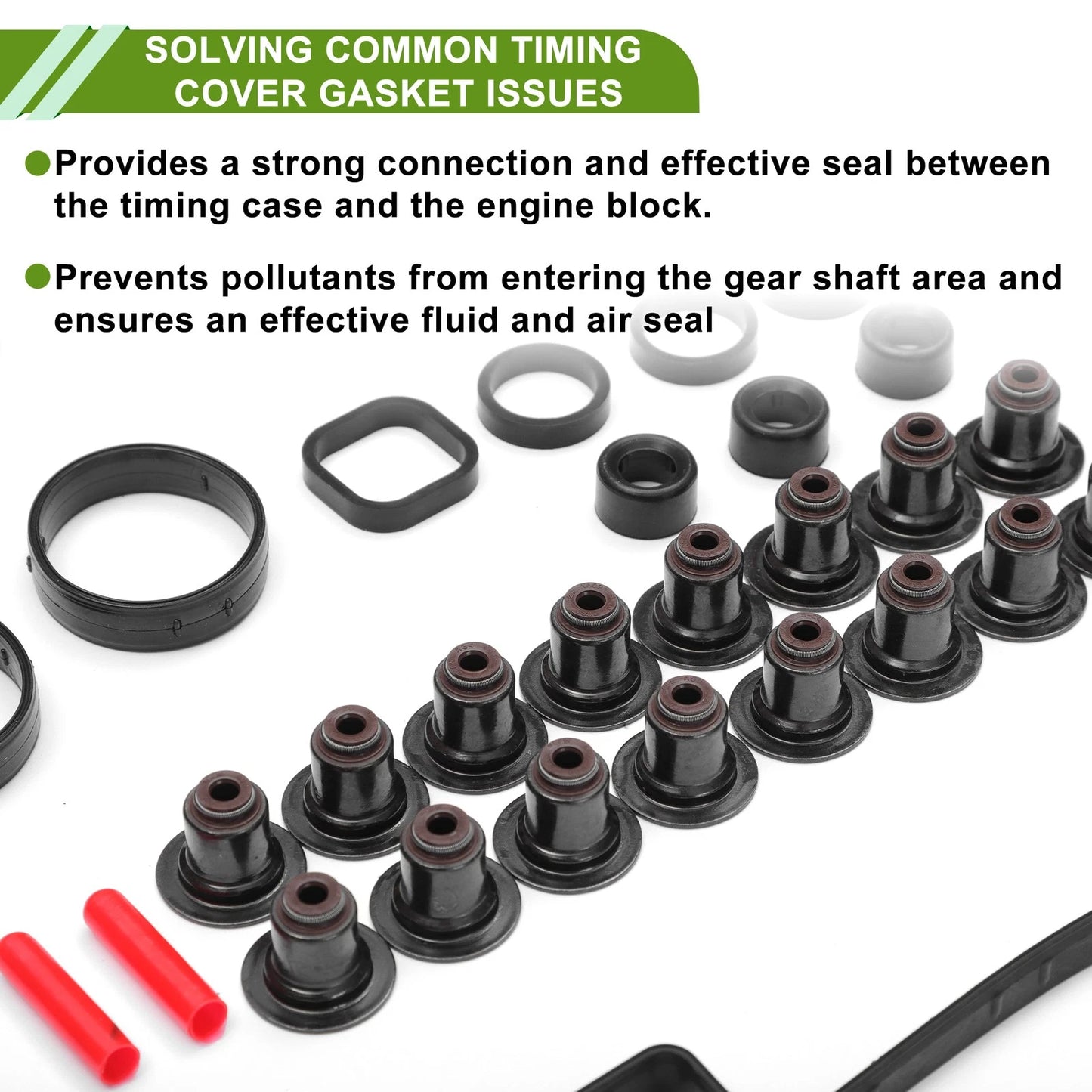 Engine Timing Cover Gasket Set for Mini Cooper 1.6L (2007-2015)