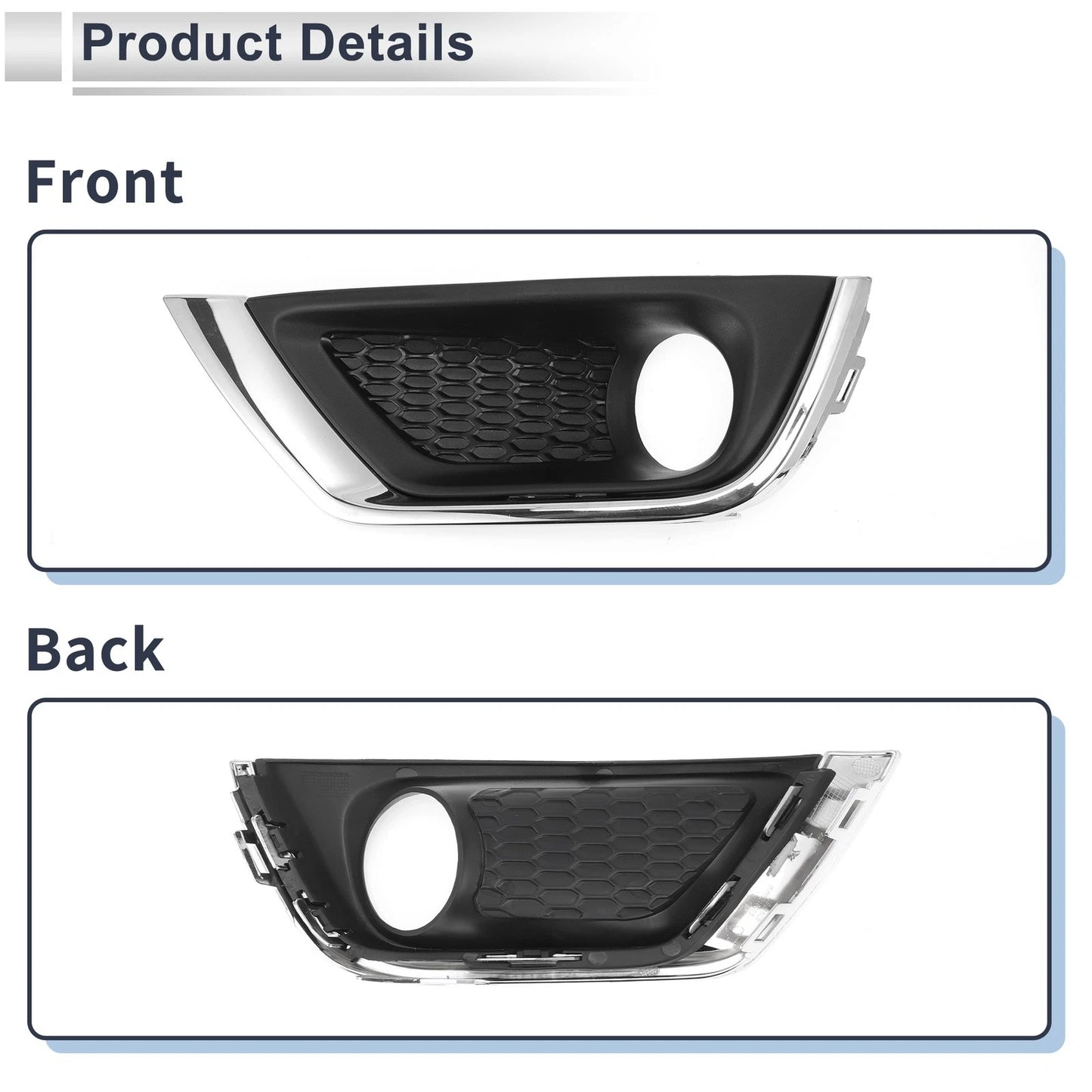 Front Left Fog Light Grill for Jeep Compass (2017-2019)