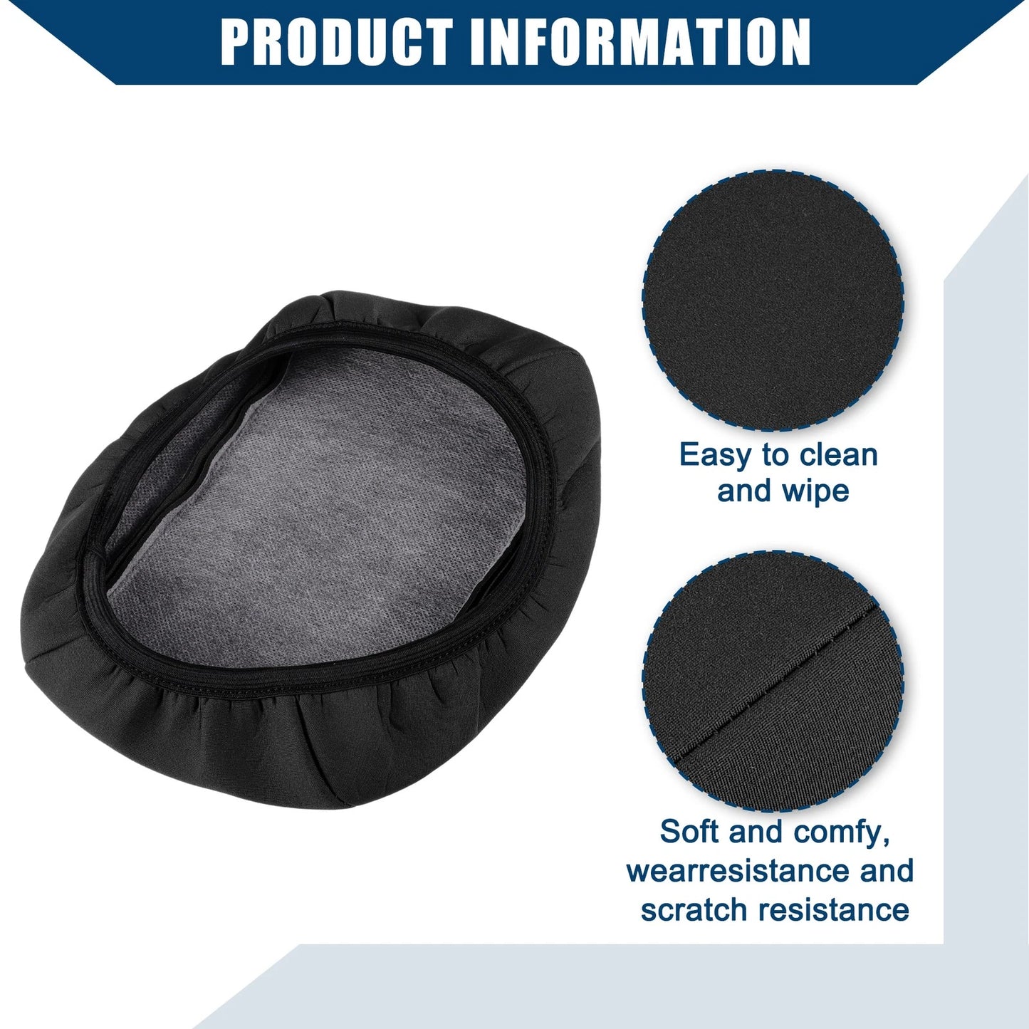 Center Console Armrest Cover for Ford Focus 2015-2018 Neoprene Black