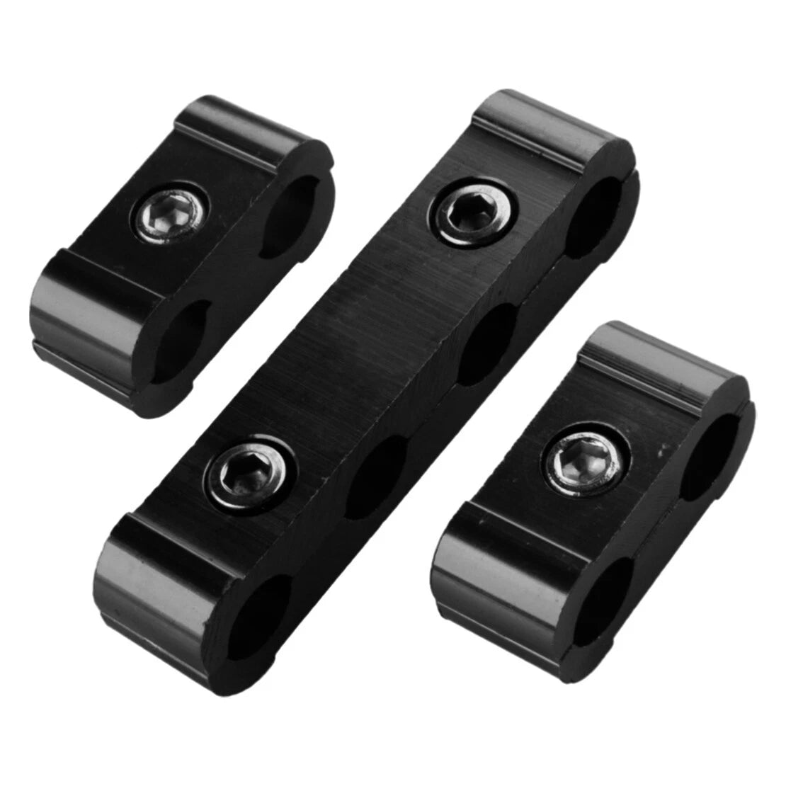 3 x Black Aluminum Engine Spark Plug Wire Separator Clamp for Car 79-23