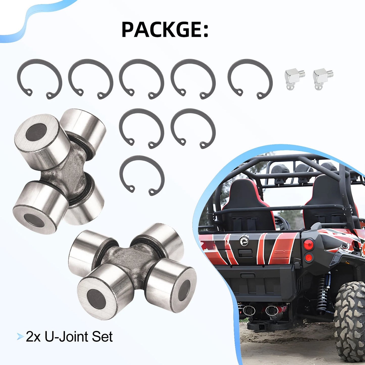 U-Joint Kit 2 x for Can-Am Outlander 570 / Max 570 (2016–2023)