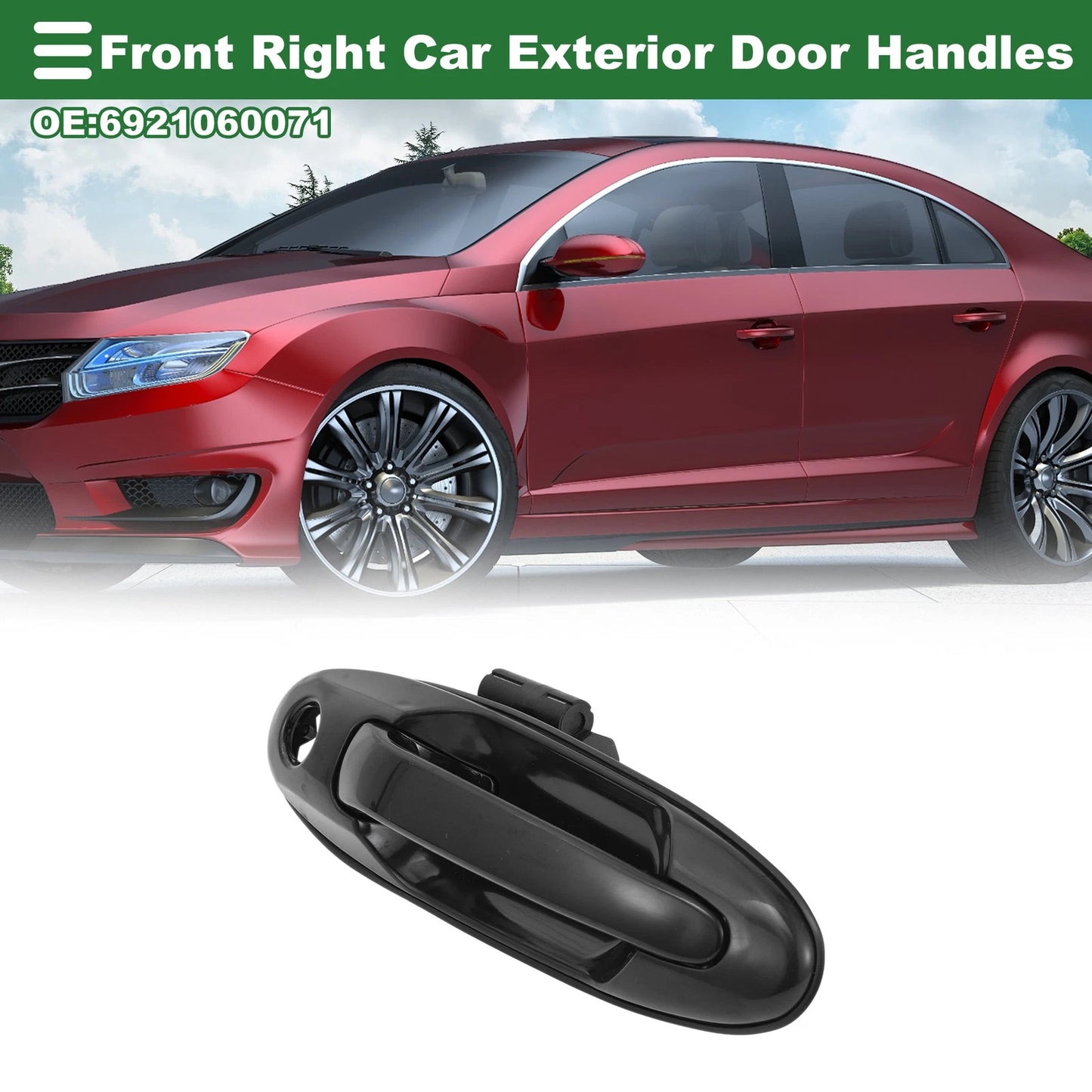 Front Right Exterior Door Handle for Toyota Land Cruiser (2008-2021)