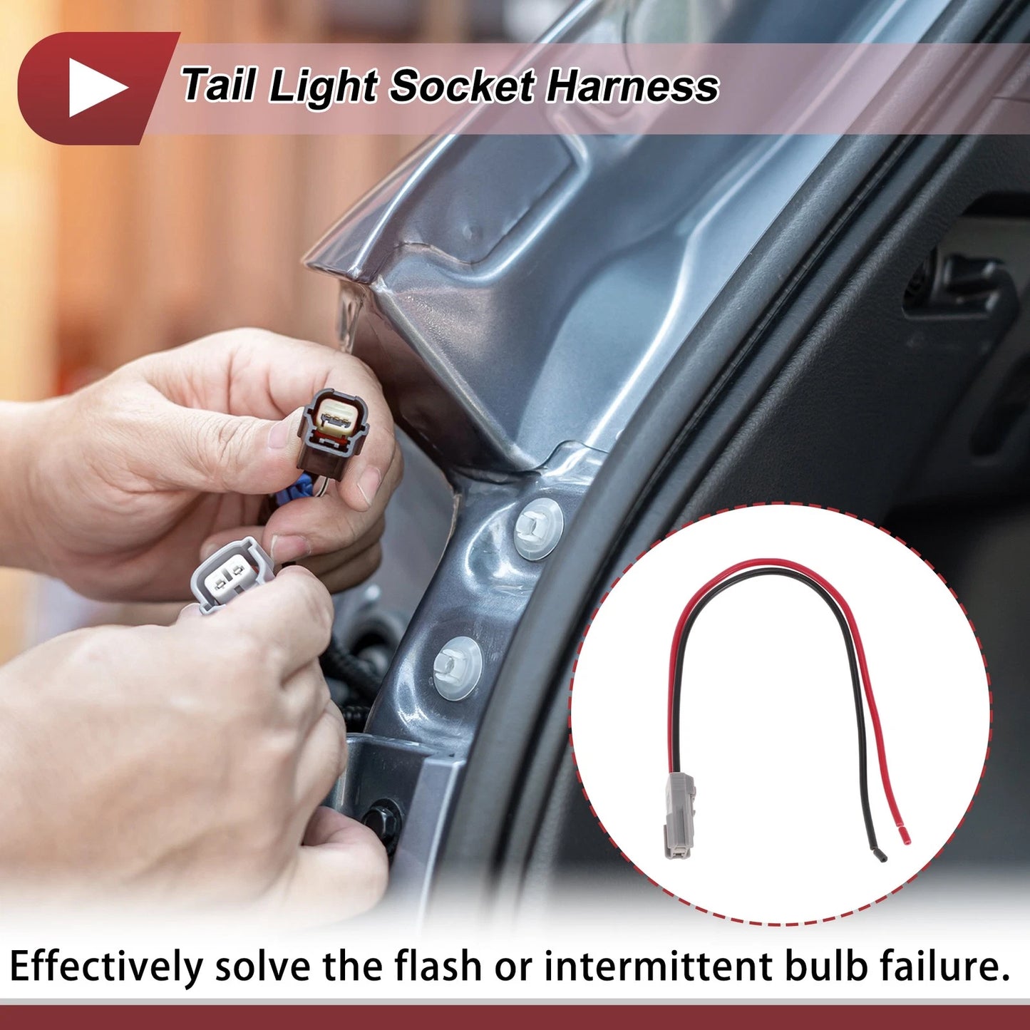 Tail Light Socket Wiring for Toyota RAV4 (2013–2016)