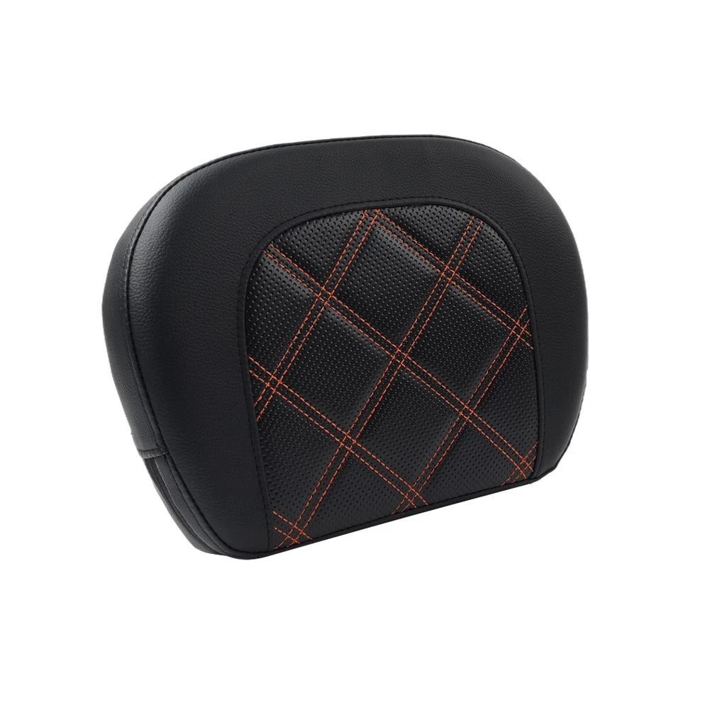 Rear Black Passenger Sissy Bar Backrest Pad for Harley Street Glide FLHX FLHXS