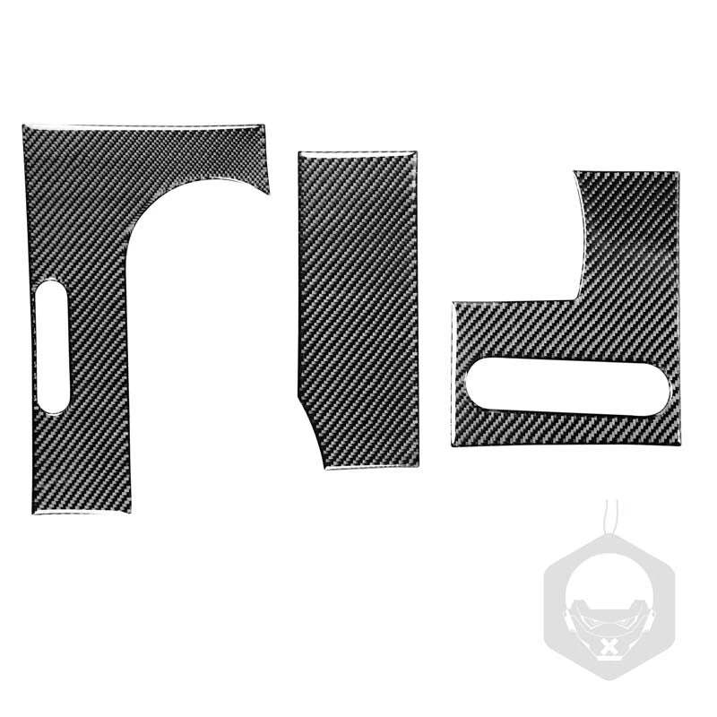 Carbon Fiber Center Console Hand Brake Cover Trim fit for Wrangler 2007-2010