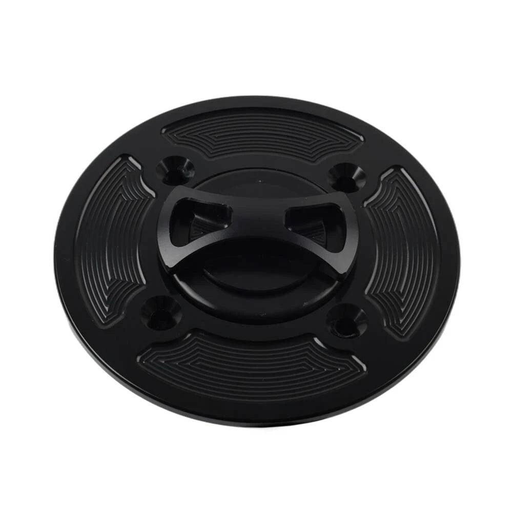 Black Fuel Gas Tank Cap Cover for APRILIA RSV1000 (2004-2008) Tuono V4R (2011-2017) RSV4 R
