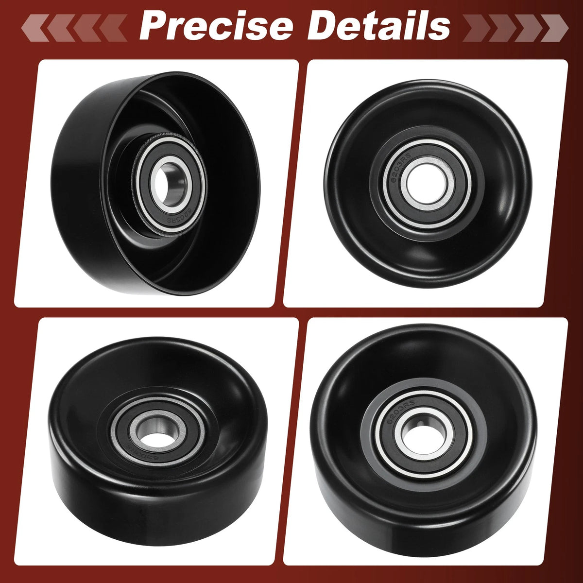 Accessory Drive Belt Idler Pulley for Dodge Ram 1500 2500 3500 Jeep (2002-2023)