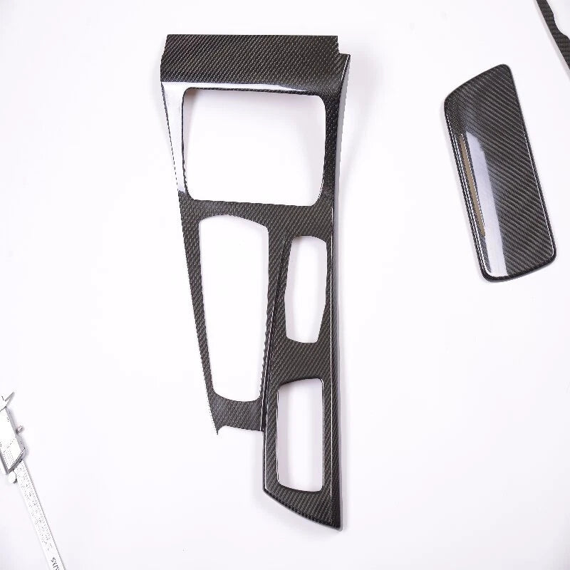 REAL Carbon Fiber Dashboard Gear Shift Panel Cover Trim Kit for BMW 5 Series F10