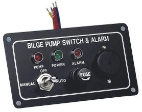Bilge Pump LED Switch Panel with Fuse & Alarm for Marine Applications