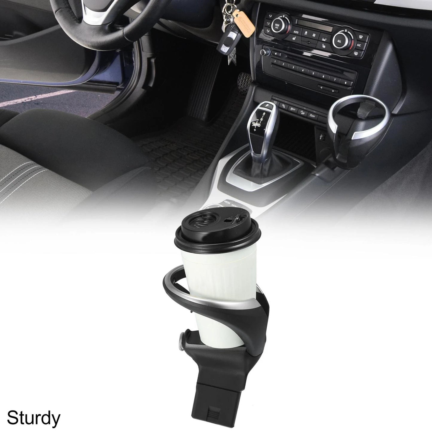 Removable Cup Holder Front Seat Bottle Water Cupholder for BMW