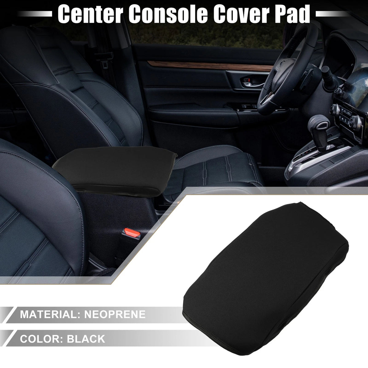 Car Center Console Armrest Cover for Toyota Camry (2012-2017) Black 1 x