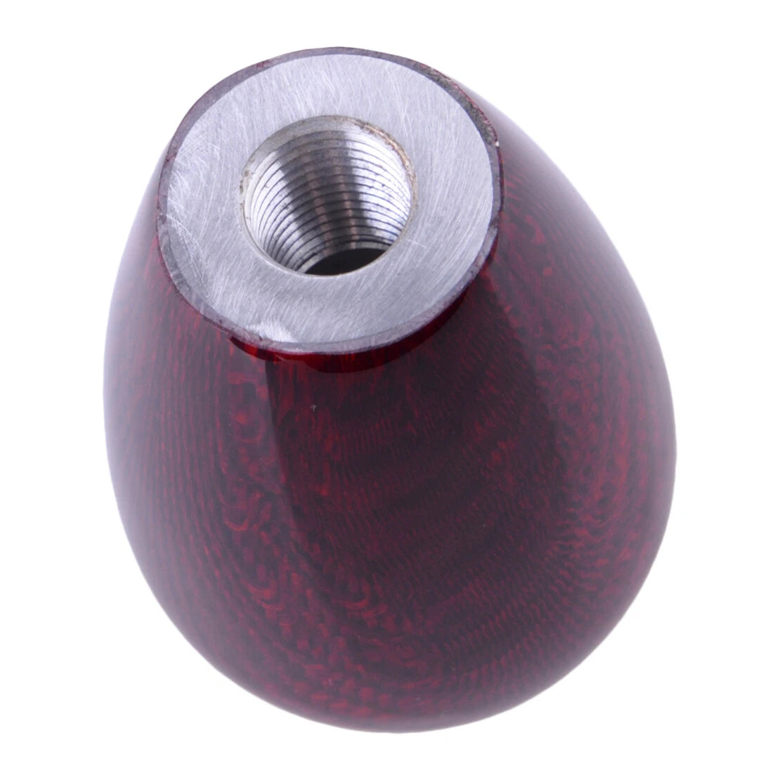 Red Real Carbon Fiber Gear Shift Knob with 3 Adapters for Universal Cars