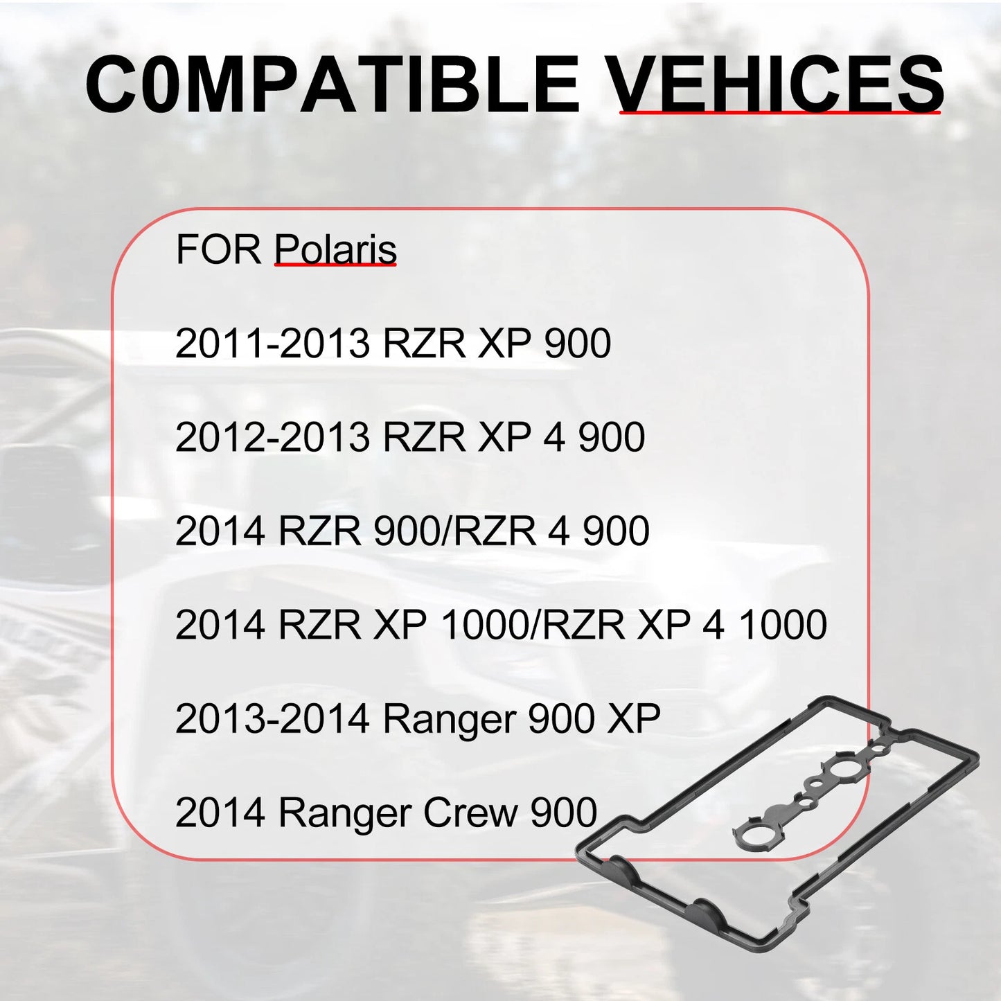 New for Polaris 2014 RZR XP 1000/RZR XP 4 1000 Cylinder Valve Seal Cover