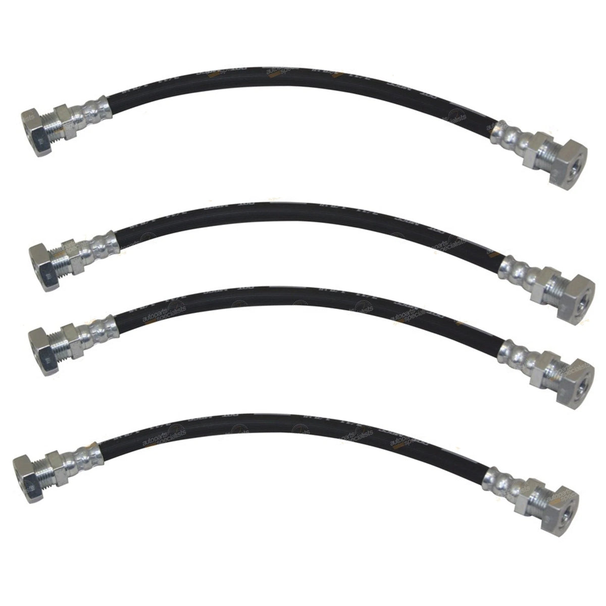 Brake Hose 4x Front & Rear L/R for Suzuki Mighty Boy (1984-1989)