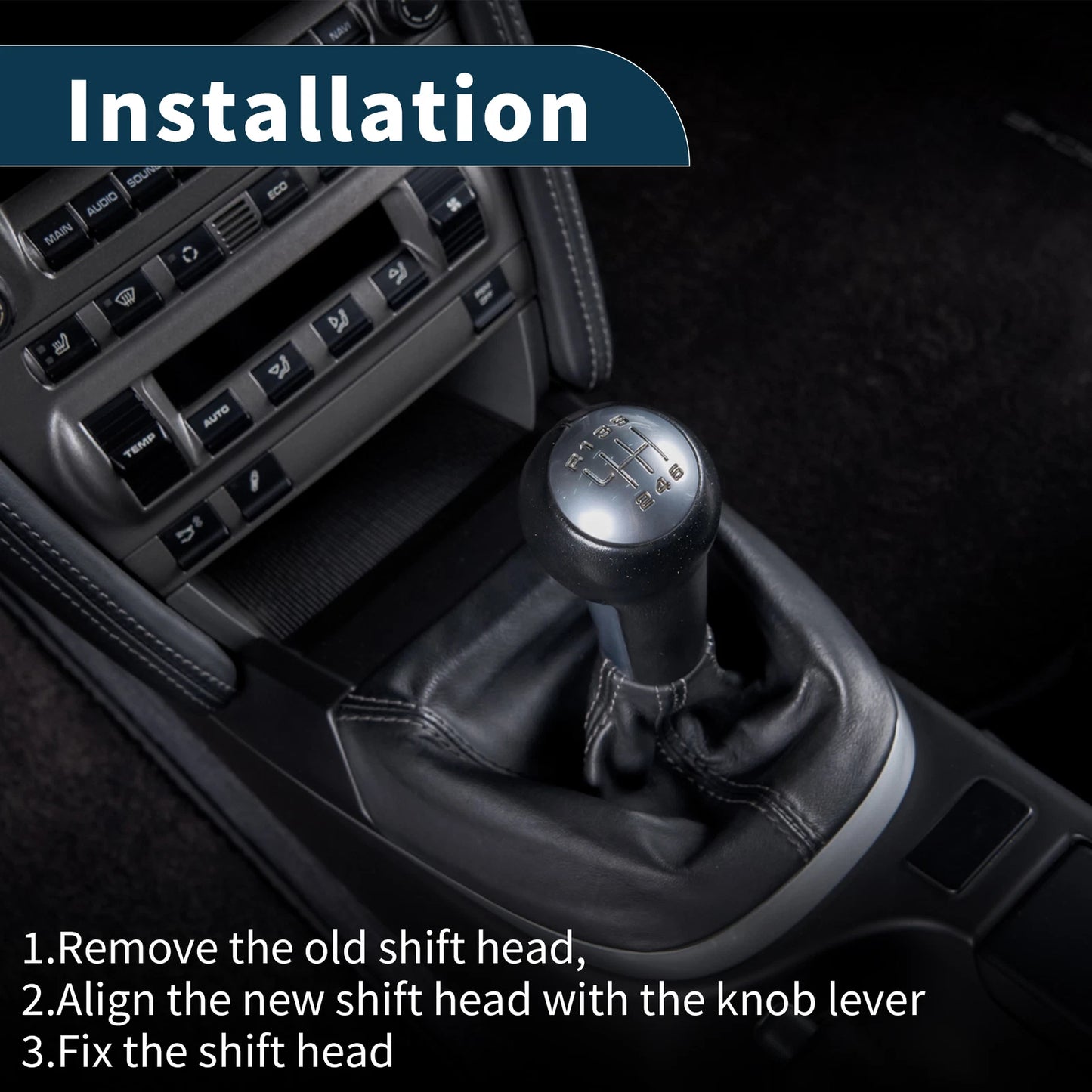 Automatic Gear Shifter Knob for Mercedes-Benz E-Class (2009-2016) Black
