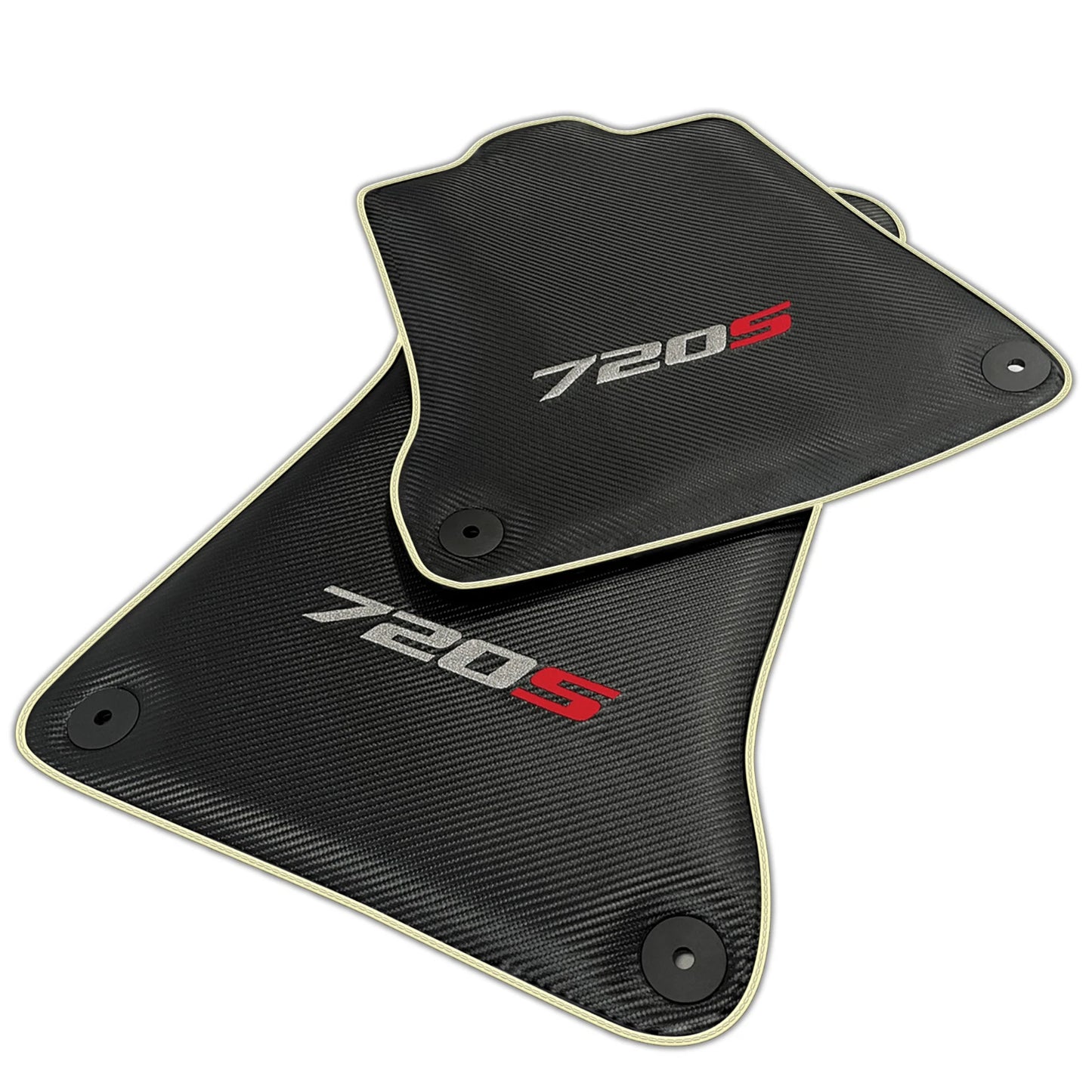 Carbon Fiber Floor Mats for McLaren 720S | Various Trim Colors