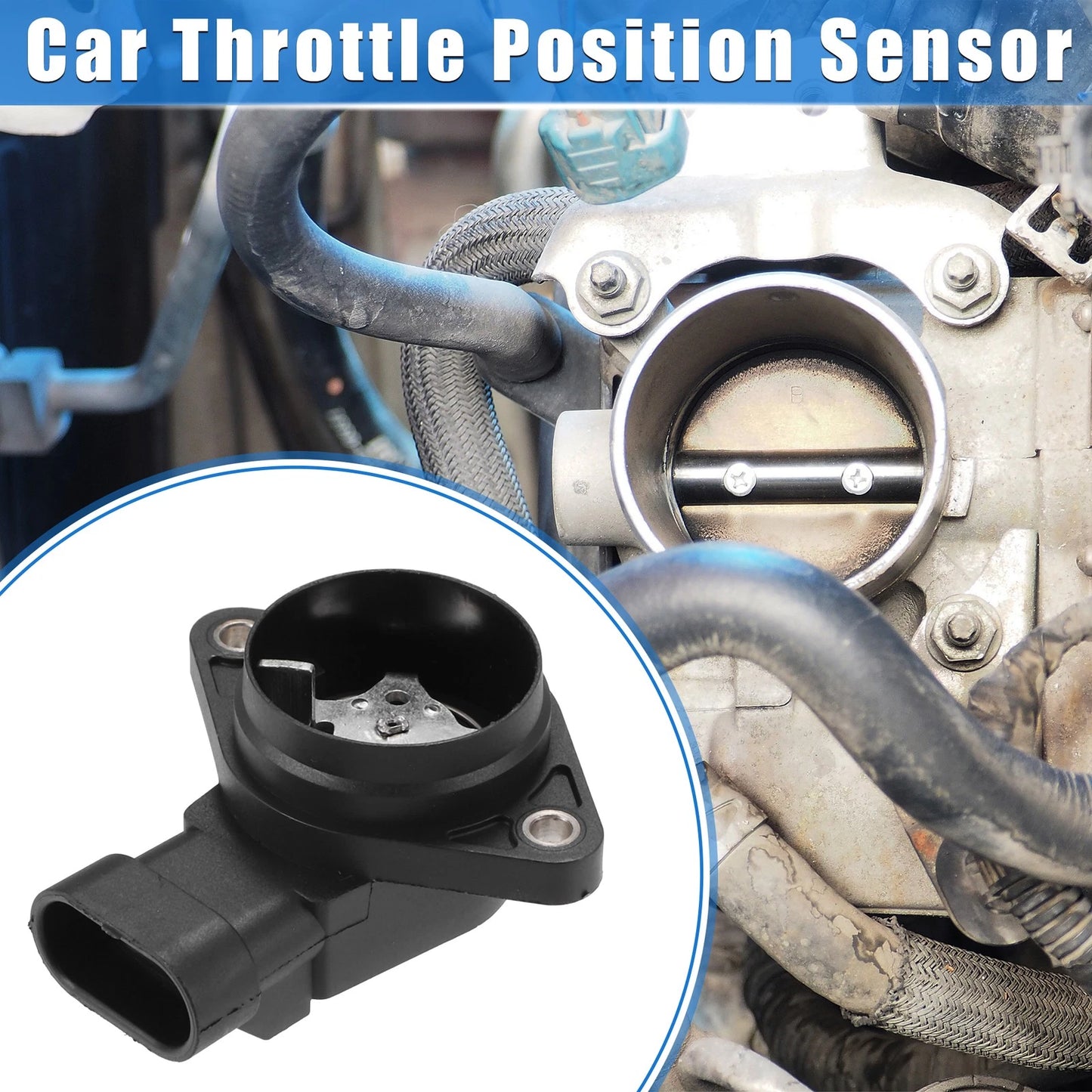 Throttle Position Sensor Black for Chevrolet Impala 3.8L (2000-2005)