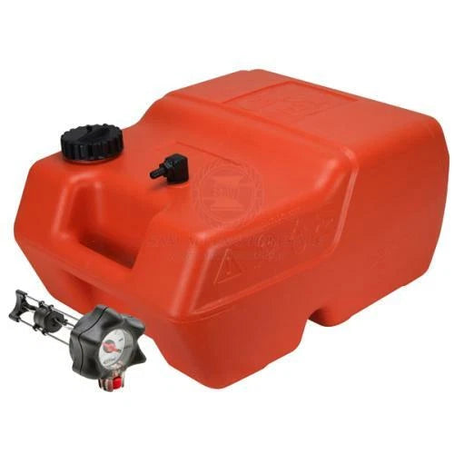 Portable 24L Outboard Fuel Tank for OMC/Mercury/Bombardier, Polyethylene