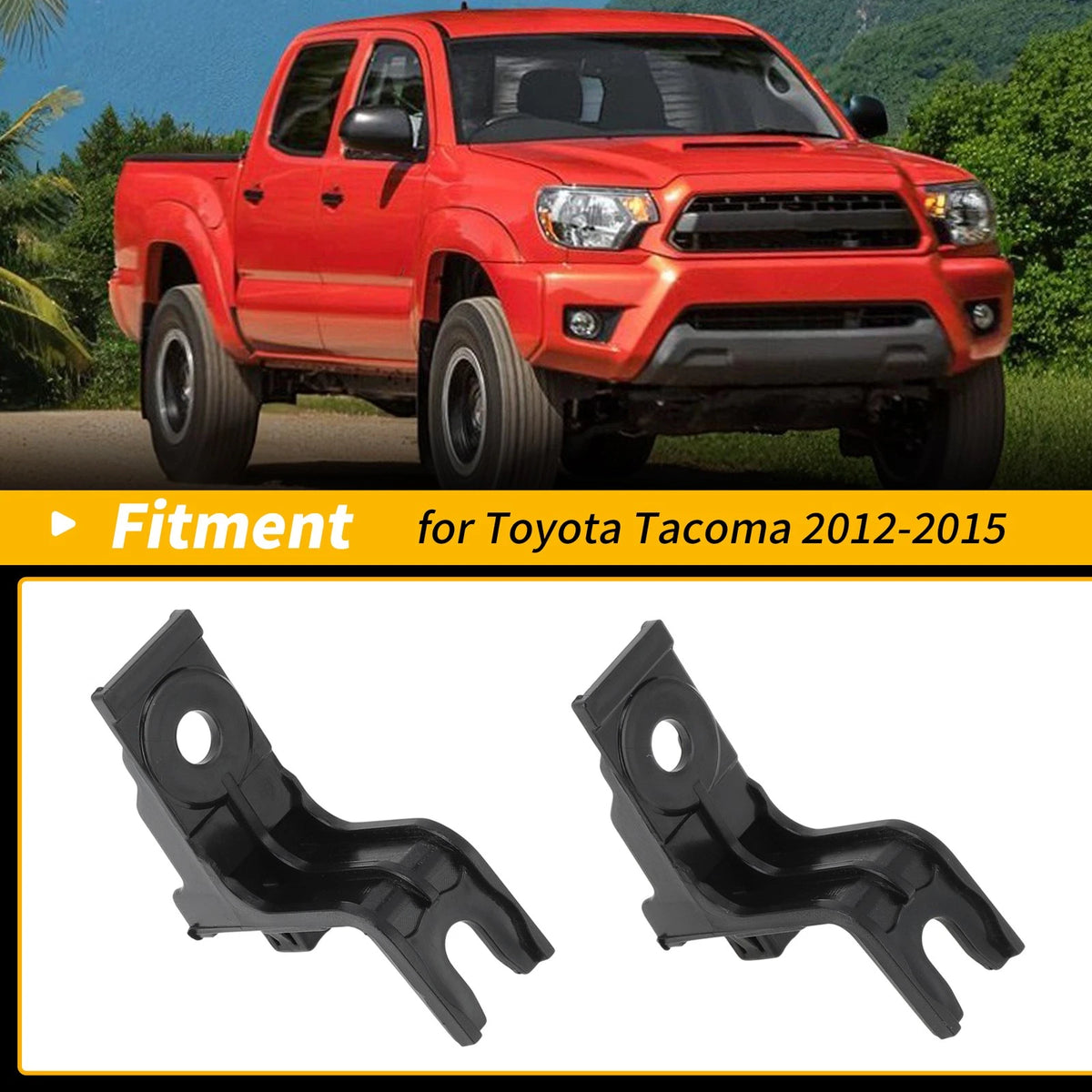 2 x Front Bumper Filler Clip Bracket for Toyota Tacoma (2012–2015)