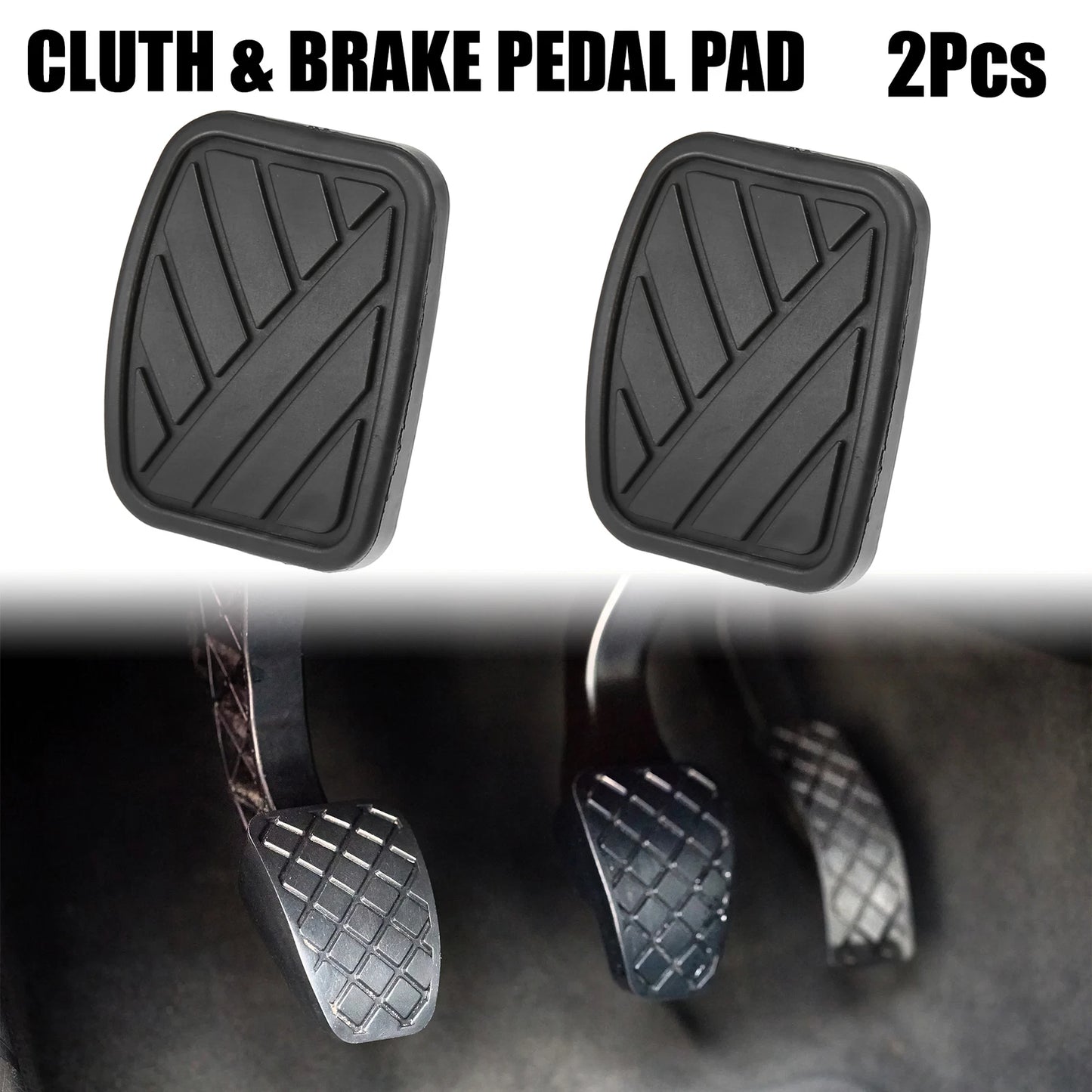 Anti-Slip Clutch Brake Pedal Covers for Suzuki SX4 (2007-2014) Black