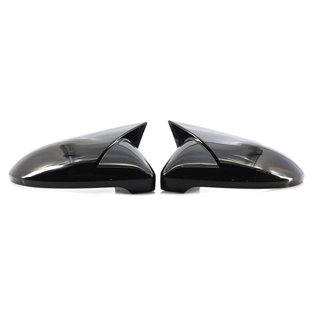 Glossy Black Rear Mirror Cover Caps for VW Golf MK7 R R-Line (2014-2019)