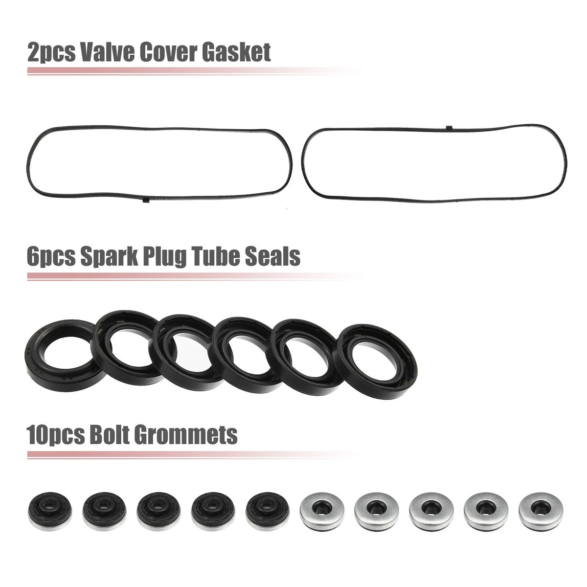 Engine Valve Cover Gasket Set for Honda Accord Odyssey Pilot (2003-2017)