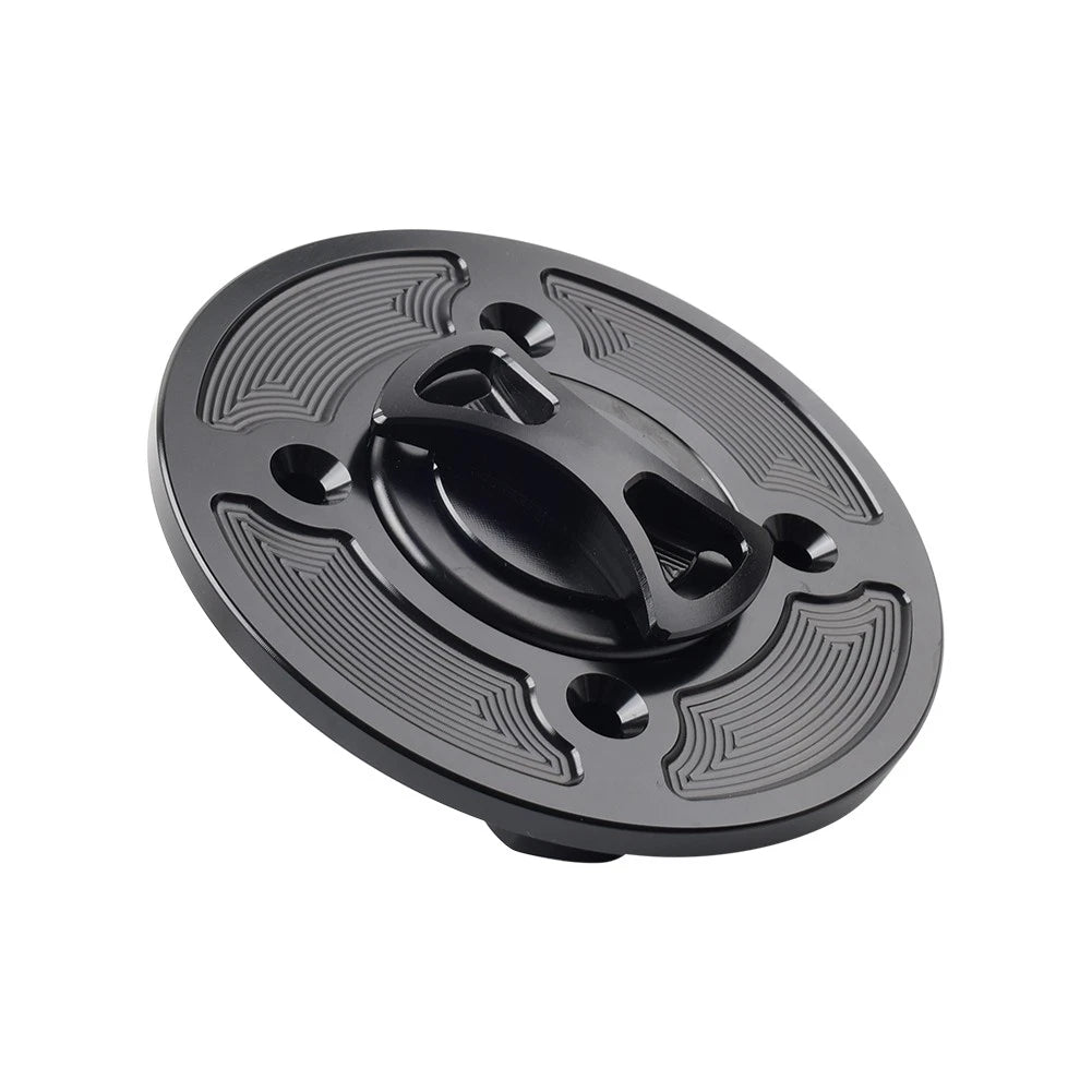 CNC Black Gas Fuel Tank Cap Cover for DUCATI Panigale V4/S/R (2018-2021)