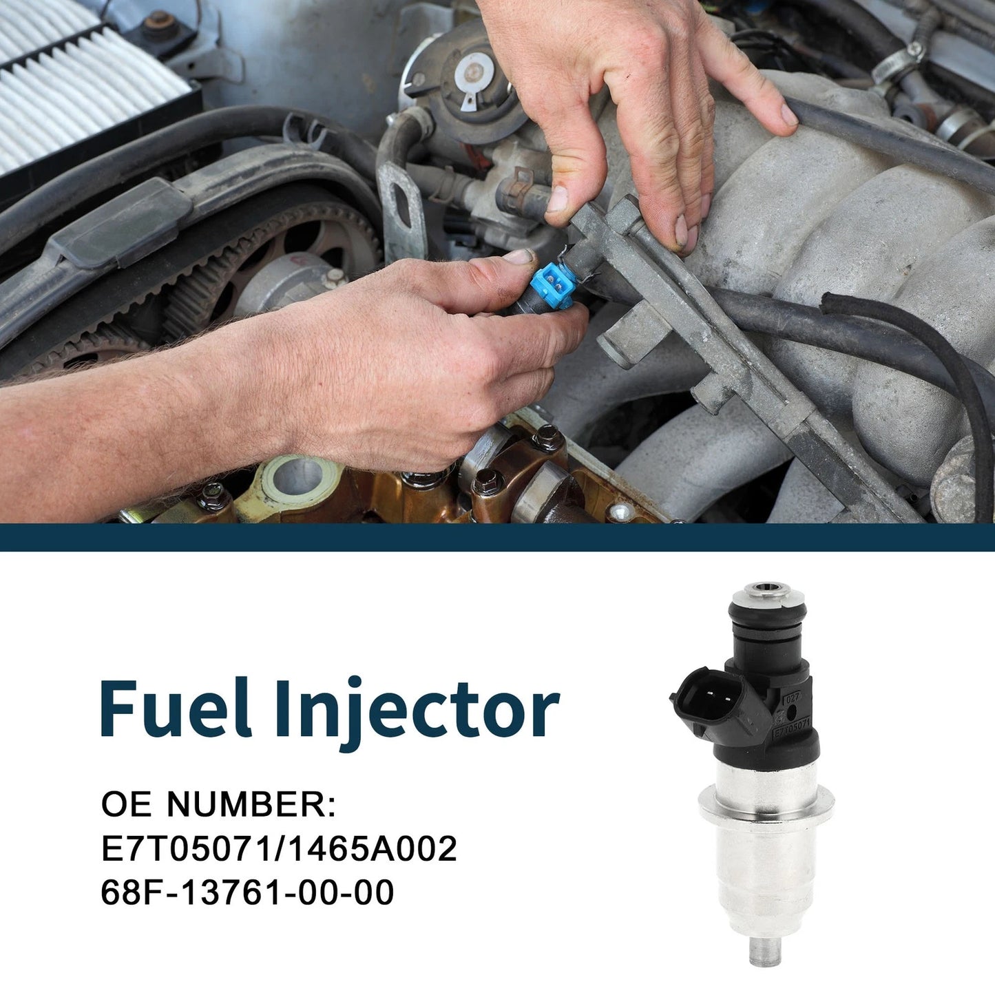 Fuel Injector E7T05071 for MITSUBISHI CARISMA 1.8 16V GDI (1997-2006) 1 Pc Black