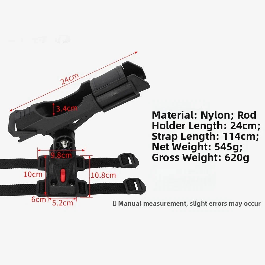 Fishing Rod Holder with 360° Rotation for Kayaks/Canoes/Fishing Boats