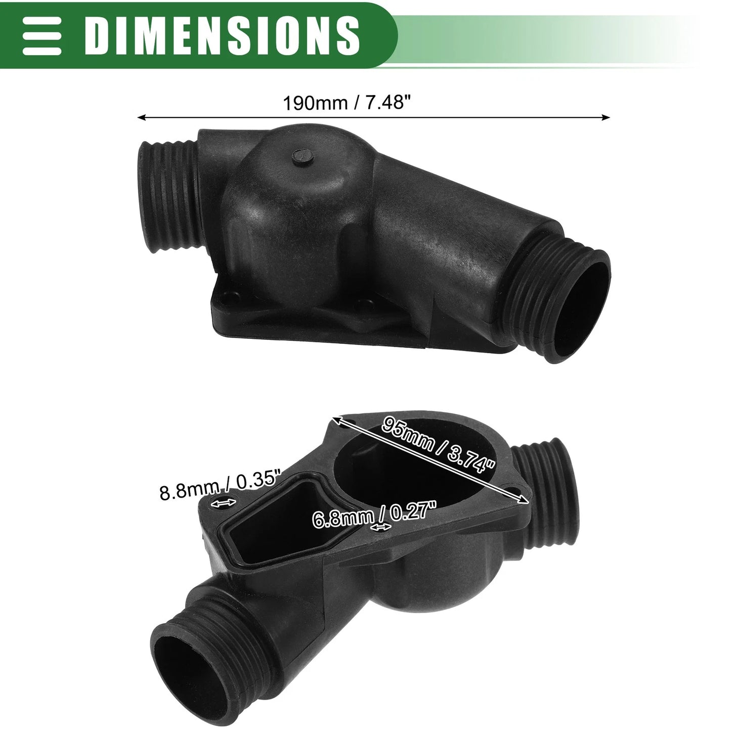 Engine Coolant Thermostat Housing for BMW 318i 1.8L (1992-1993)