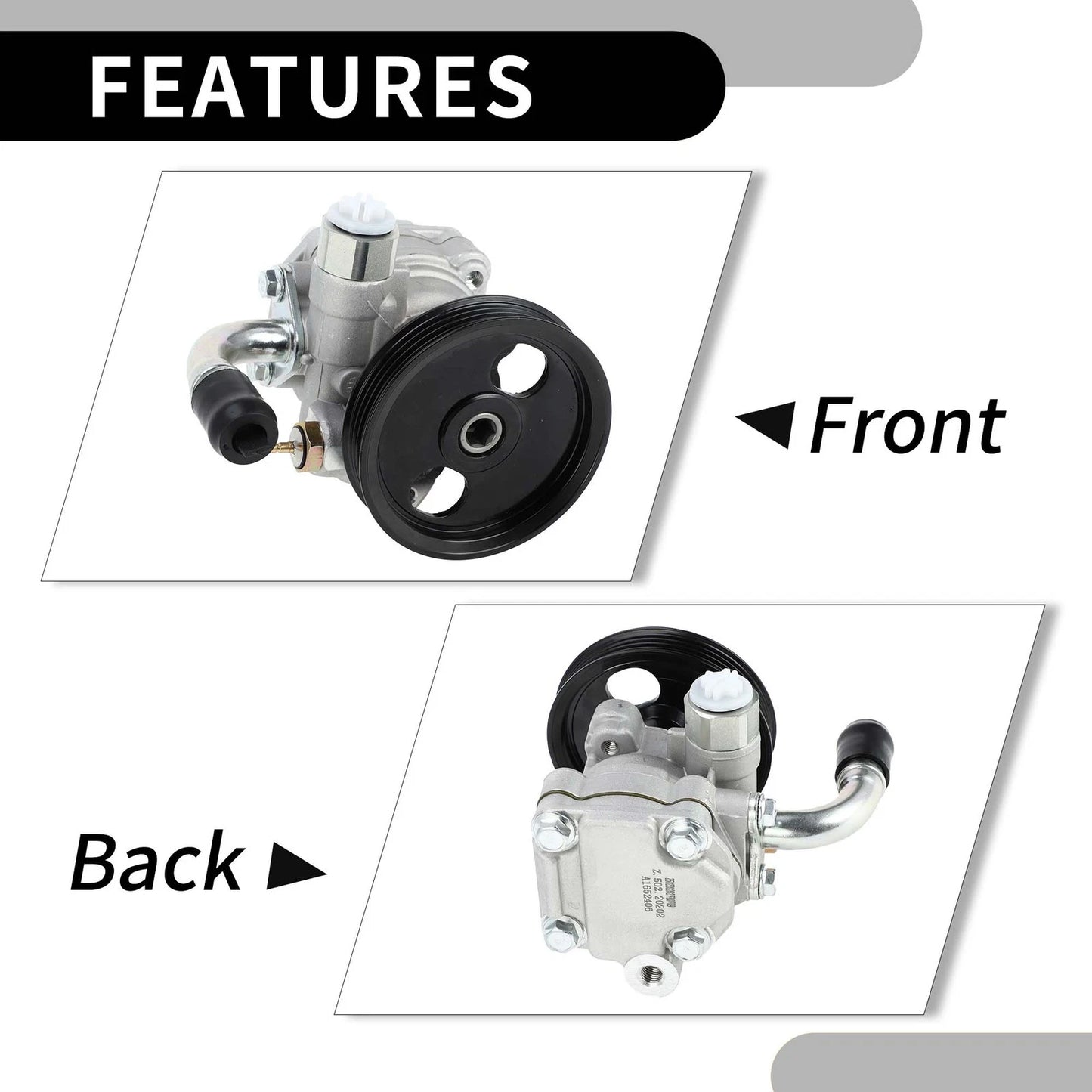 Power Steering Pump w/ Pulley for Kia Sorento (2003-2006)