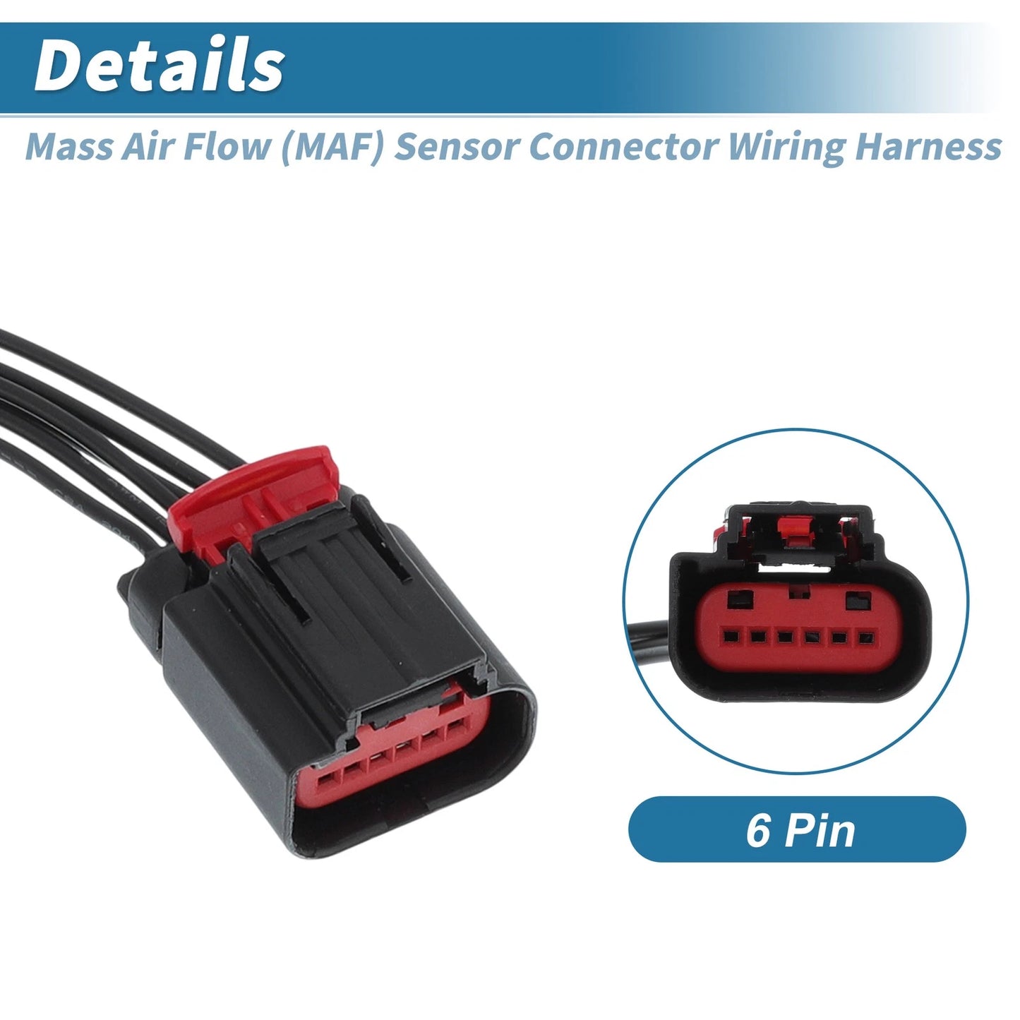 Mass Air Flow Sensor Connector Wiring Harness for Ford F150 F250 E150 E250