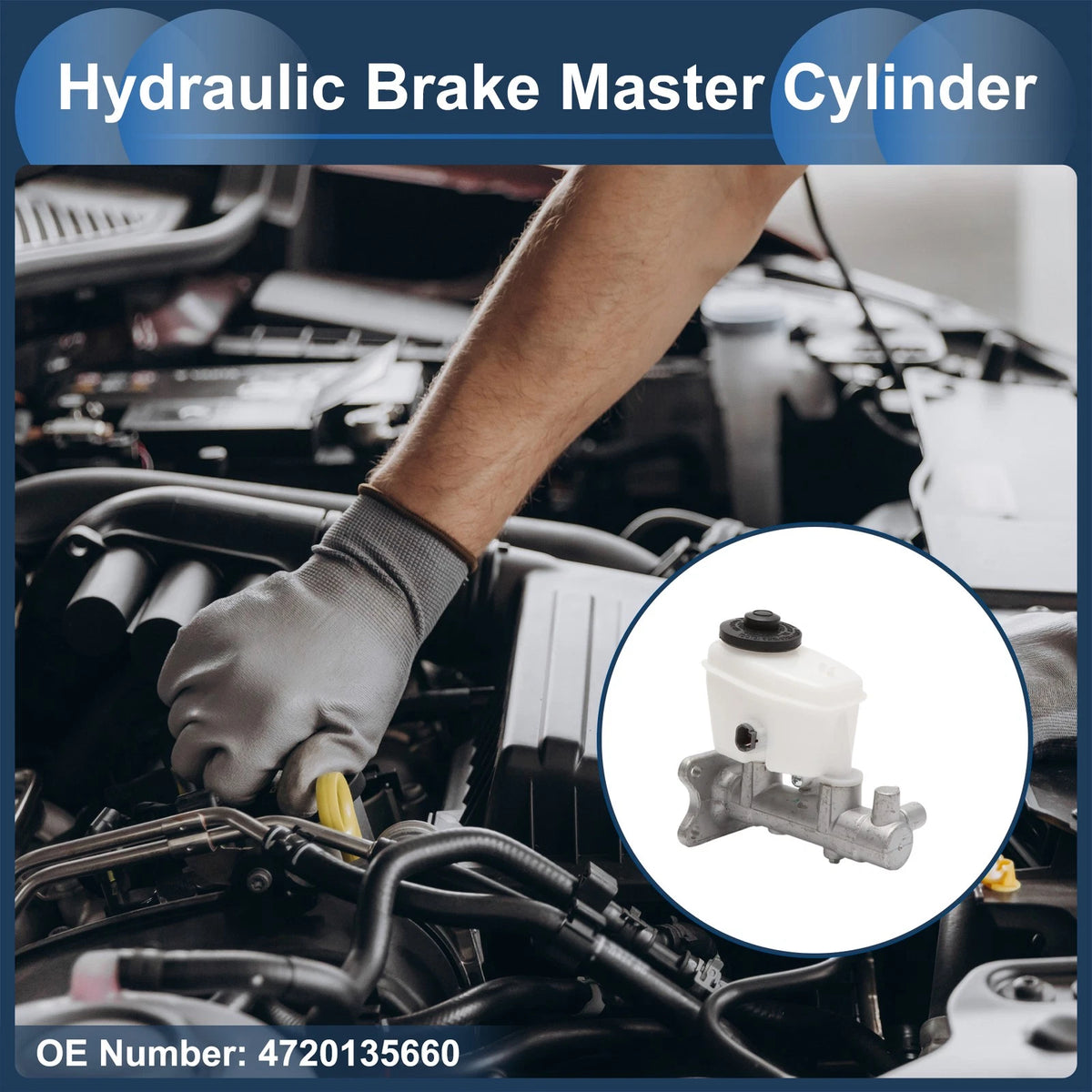Brake Master Cylinder with Reservoir for Toyota 4RUNNER (1980–1995)