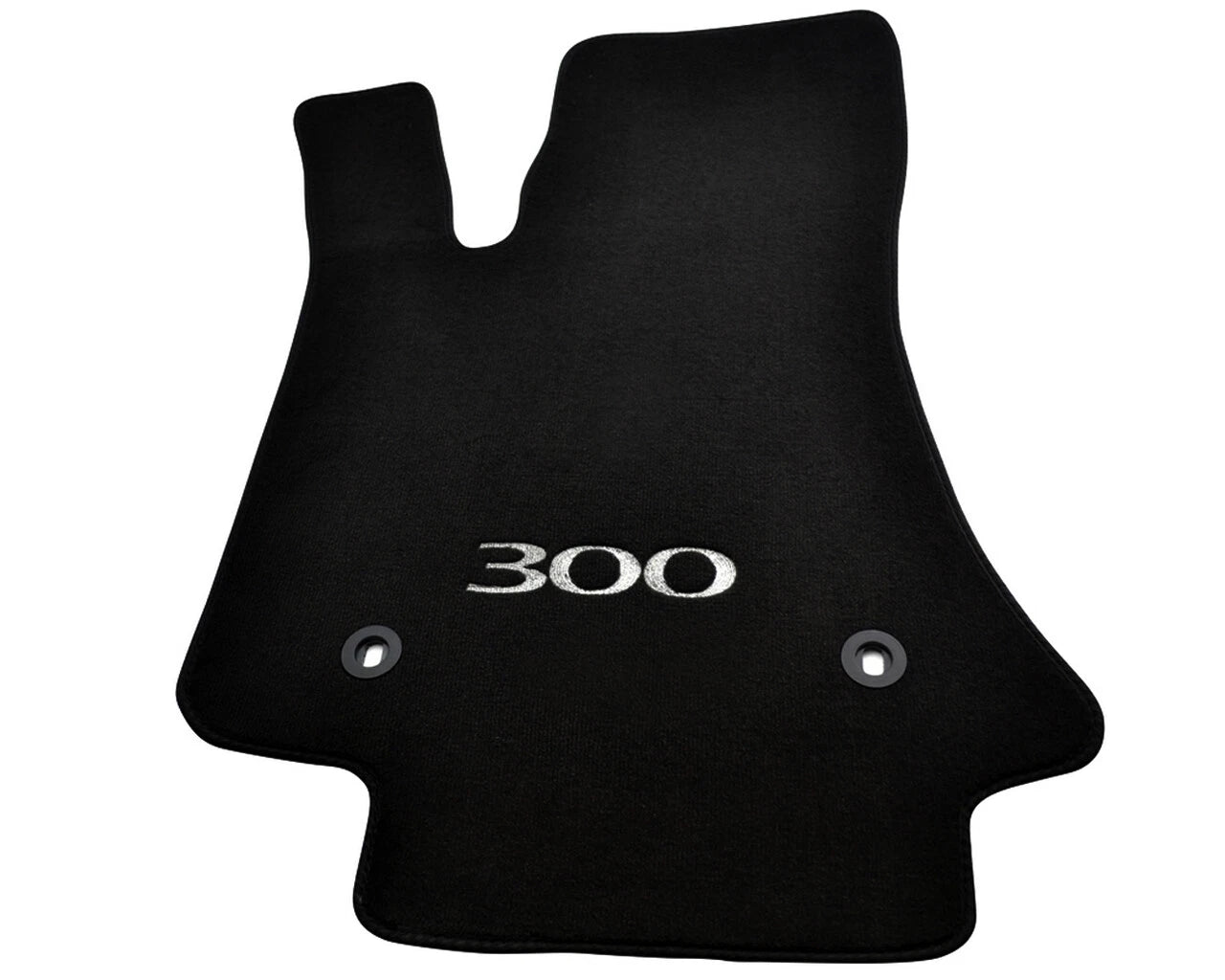 Floor Mats for Chrysler 300C 2011 - Black Tailored Carpets with 300 Emblem Set