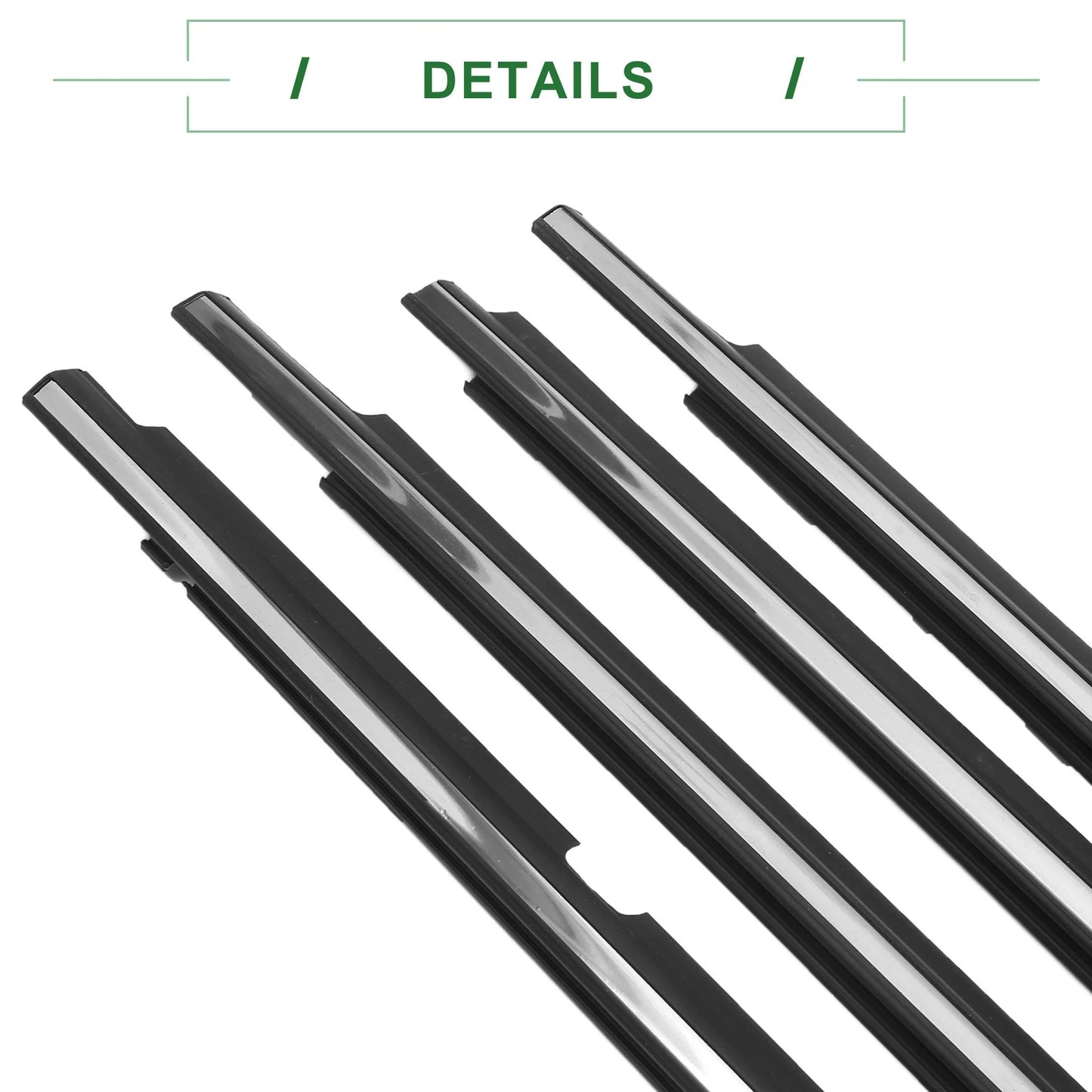 4 x Weatherstrip Window Seal for Toyota Corolla (2001-2008)