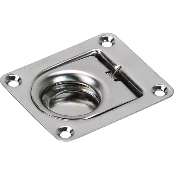 Ring Pull-Hatch Lifter x 4 Stainless Steel Anti Rattle for Caravan/Boat