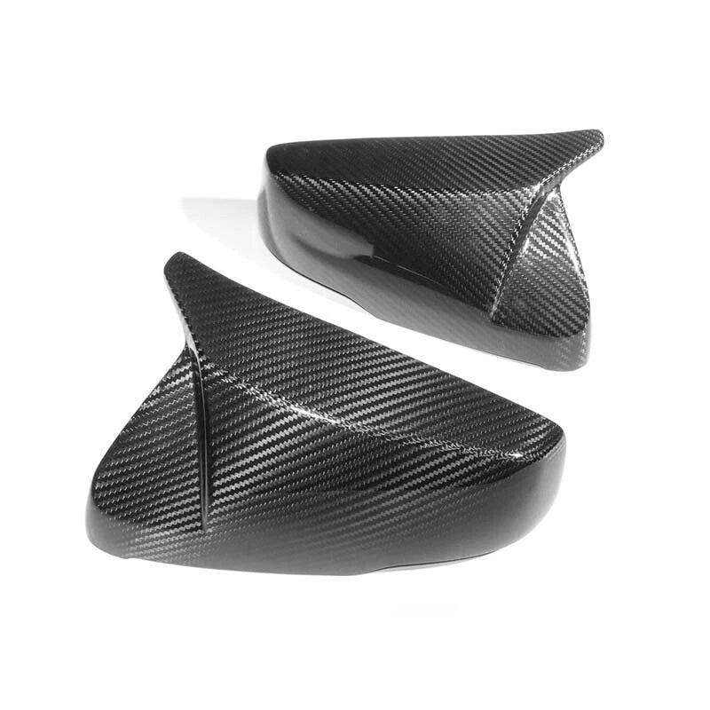 Horn Carbon Fiber Add-on Side Mirror Shell Cover For Cadillac CT5 CT6 2014-2018