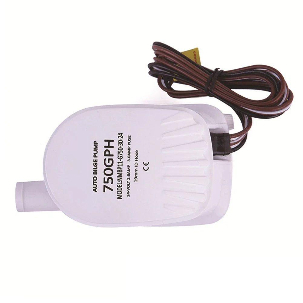Bilge Pump 12V/24V 750GPH for Boat, Compatible with Various Models