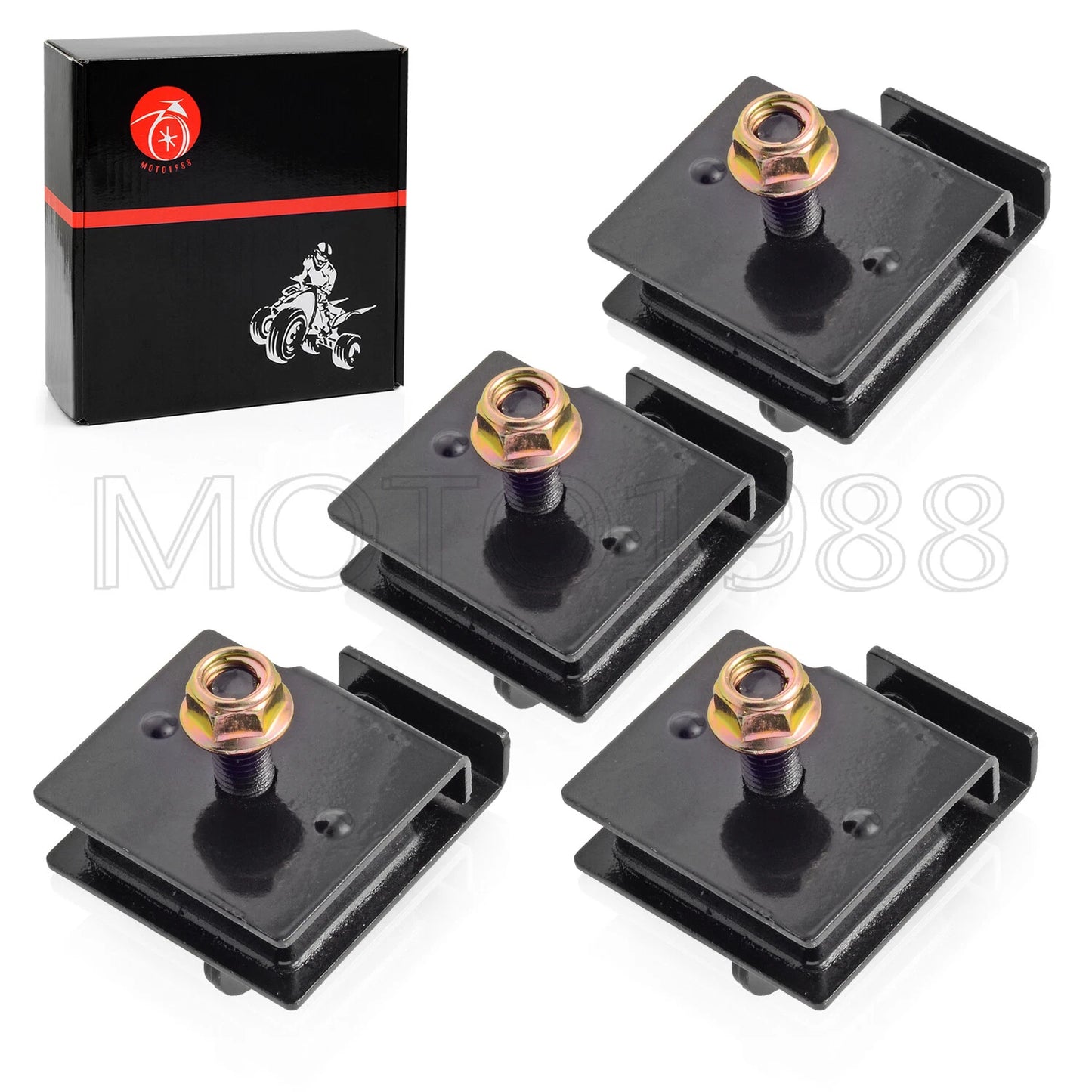 Bottom & Top Engine Mount Rubber Damper Kit for Yamaha Rhino 660 (2004–2007)