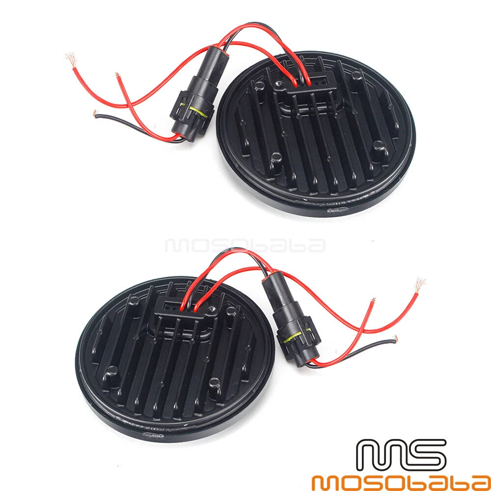 4.5" LED Fog Lights for Harley Dyna Sportster Softail Touring Forty Eight (2006-2023)