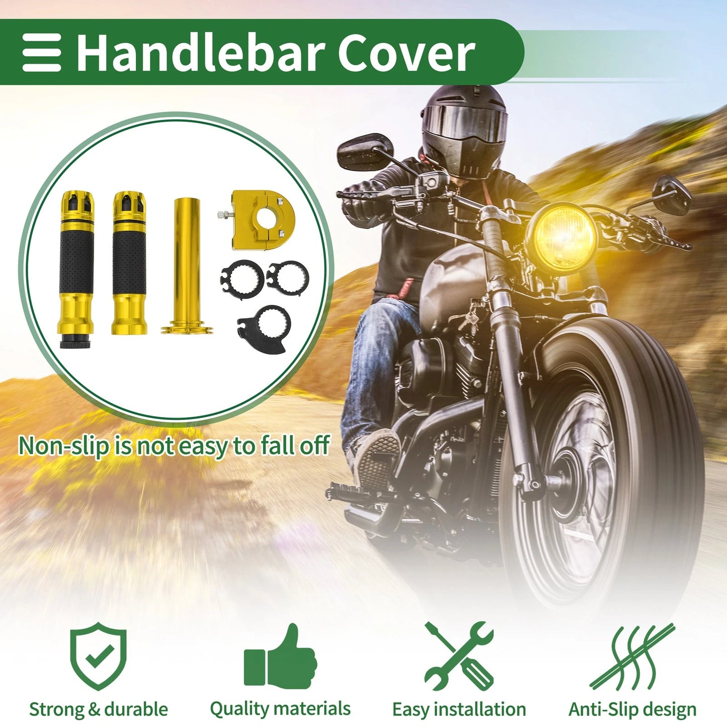 Hand Grips / Cover / Polka Dot Pattern for Motorcycle