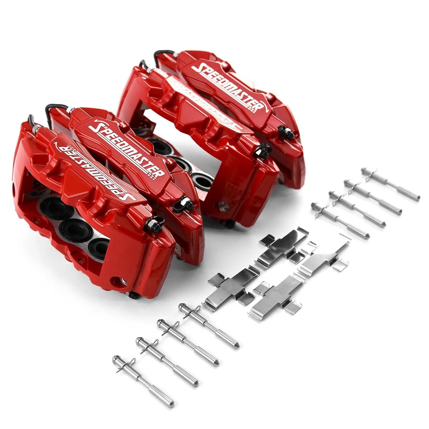 6 Piston Billet Caliper Kit - Red