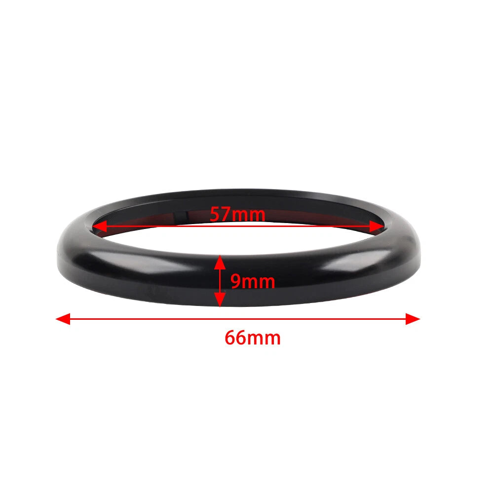 Black Stopwatch Compass Clock Cover Ring for Porsche 911 718 Boxster Cayenne
