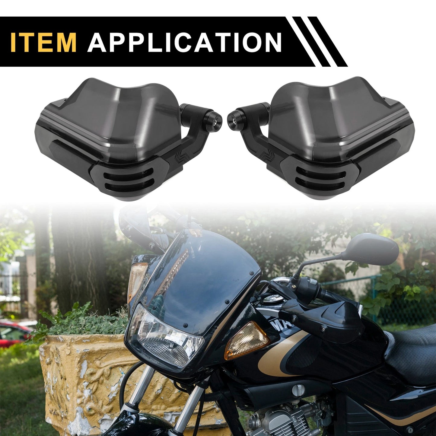1 Set Universal Hand Guard for Motorcycles Knuckle Protector Black PC