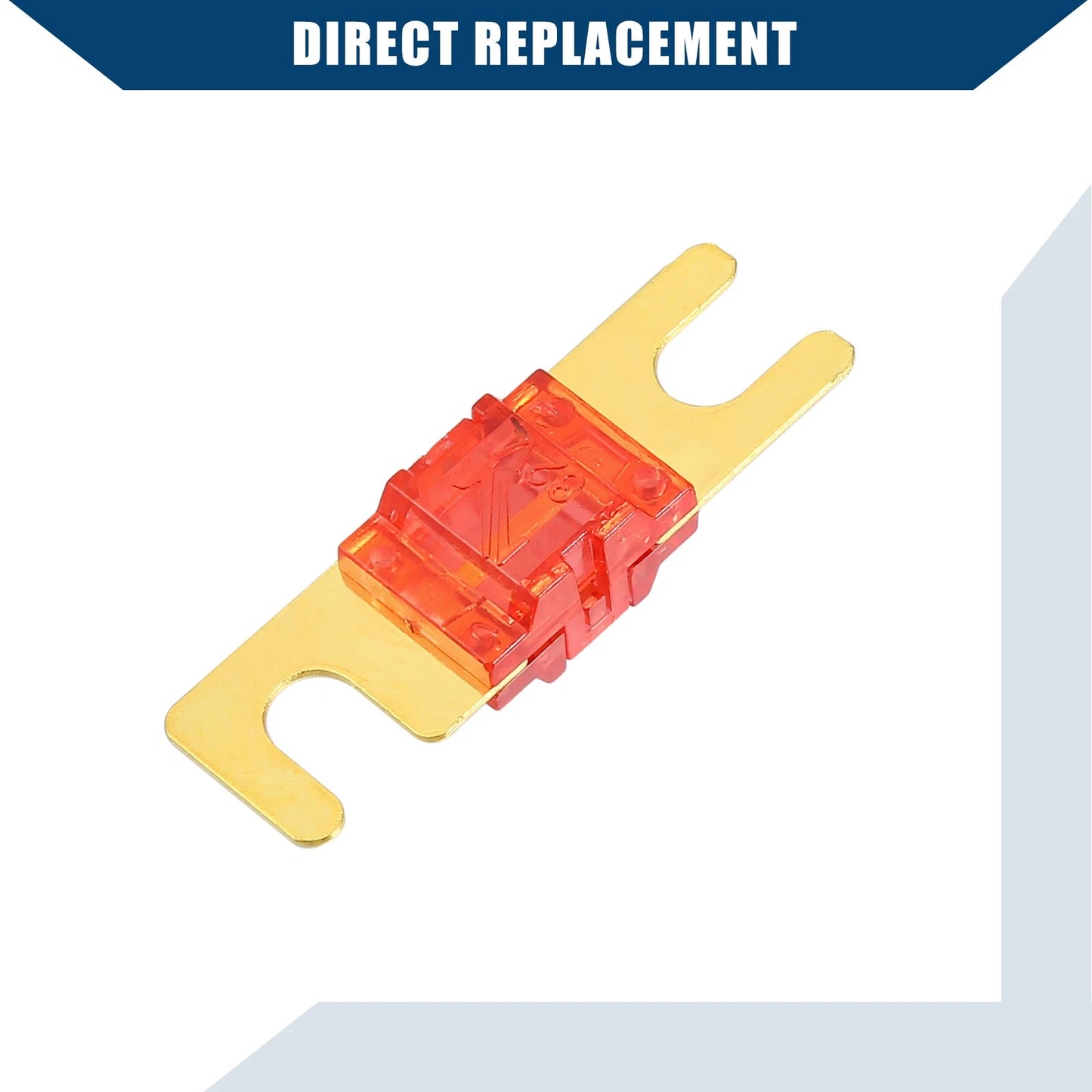 10 x 50A Mini ANL Fuses for Car Motorcycle Boat Gold Tone Red